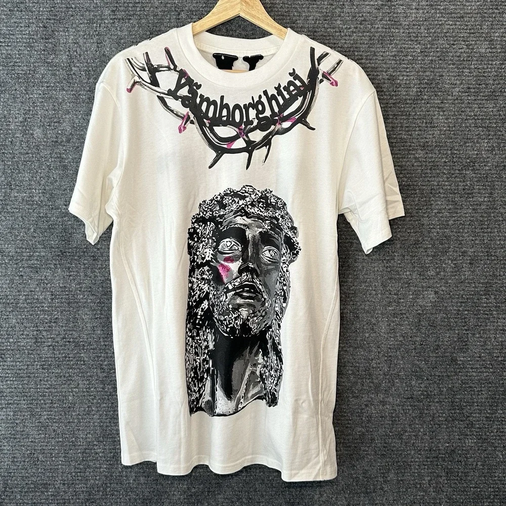 VLONE Mens Small ASAP Yamborghini Yams Day Jesus‎ Piece T-Shirt RARE